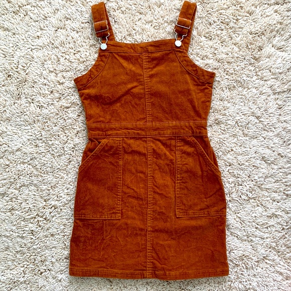 reformation brown linen dress Aspiga Ladies Sustainable Stema Mini Cotton Corduroy Mini Dress Chocolate  Brown